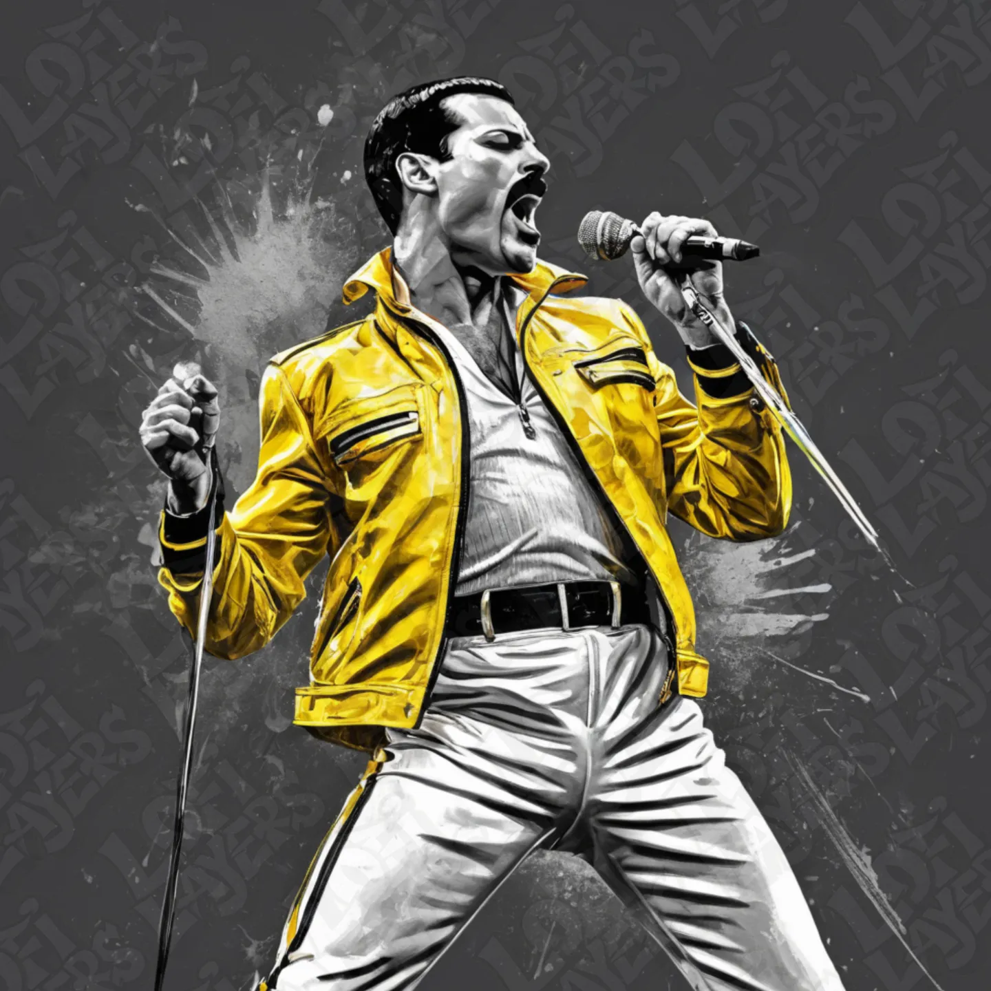 Freddie Mercury Hueforge