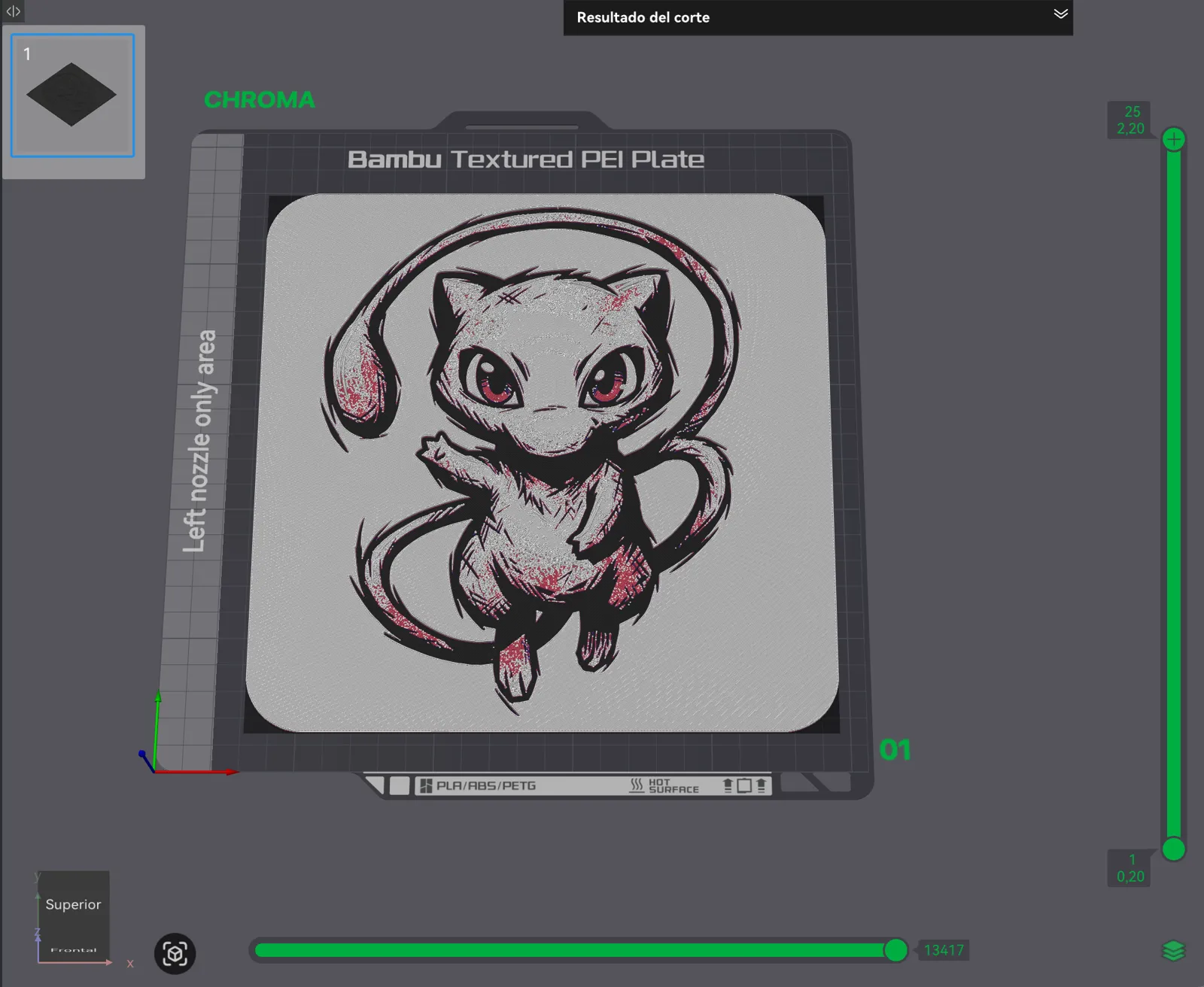 Mew Arcane Style HueForge – Pokémon Fan Art 3D