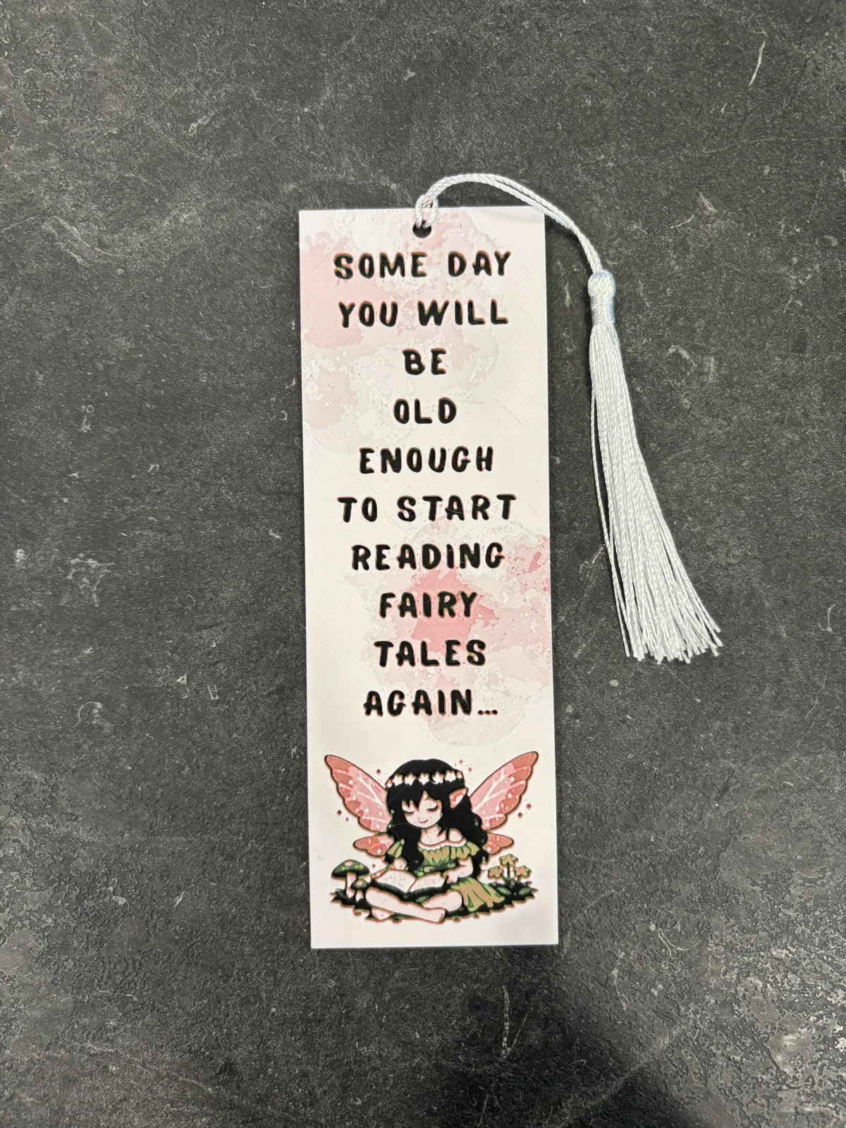 Reading fairytales again bookmark hueforge