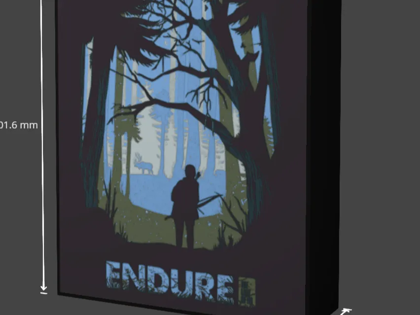 Last of us lithophane