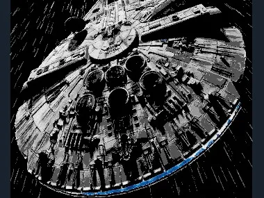 Star Wars Millenium Falcon Hueforge