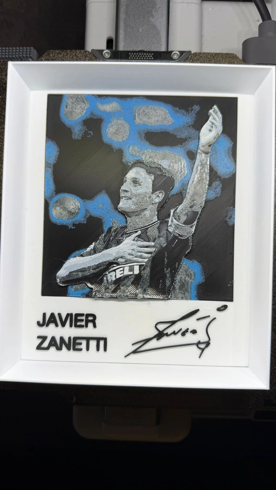 Javier Zanetti Hueforge – Inter Legend Wall Art
