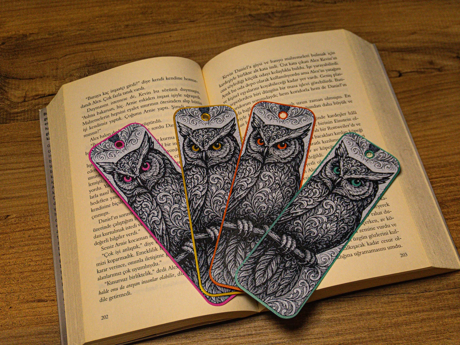Ornamental Owl - Hueforge Bookmark