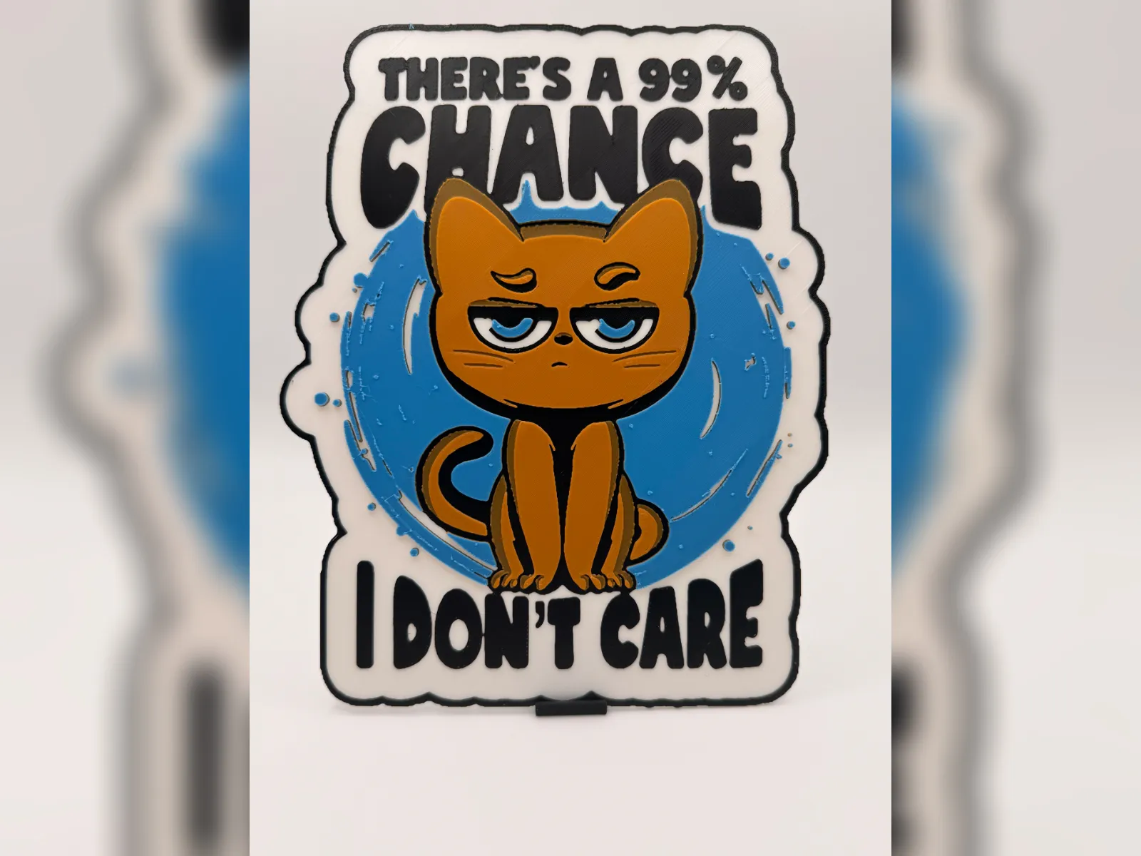 99% Chance Ginger Cat HueForge Print