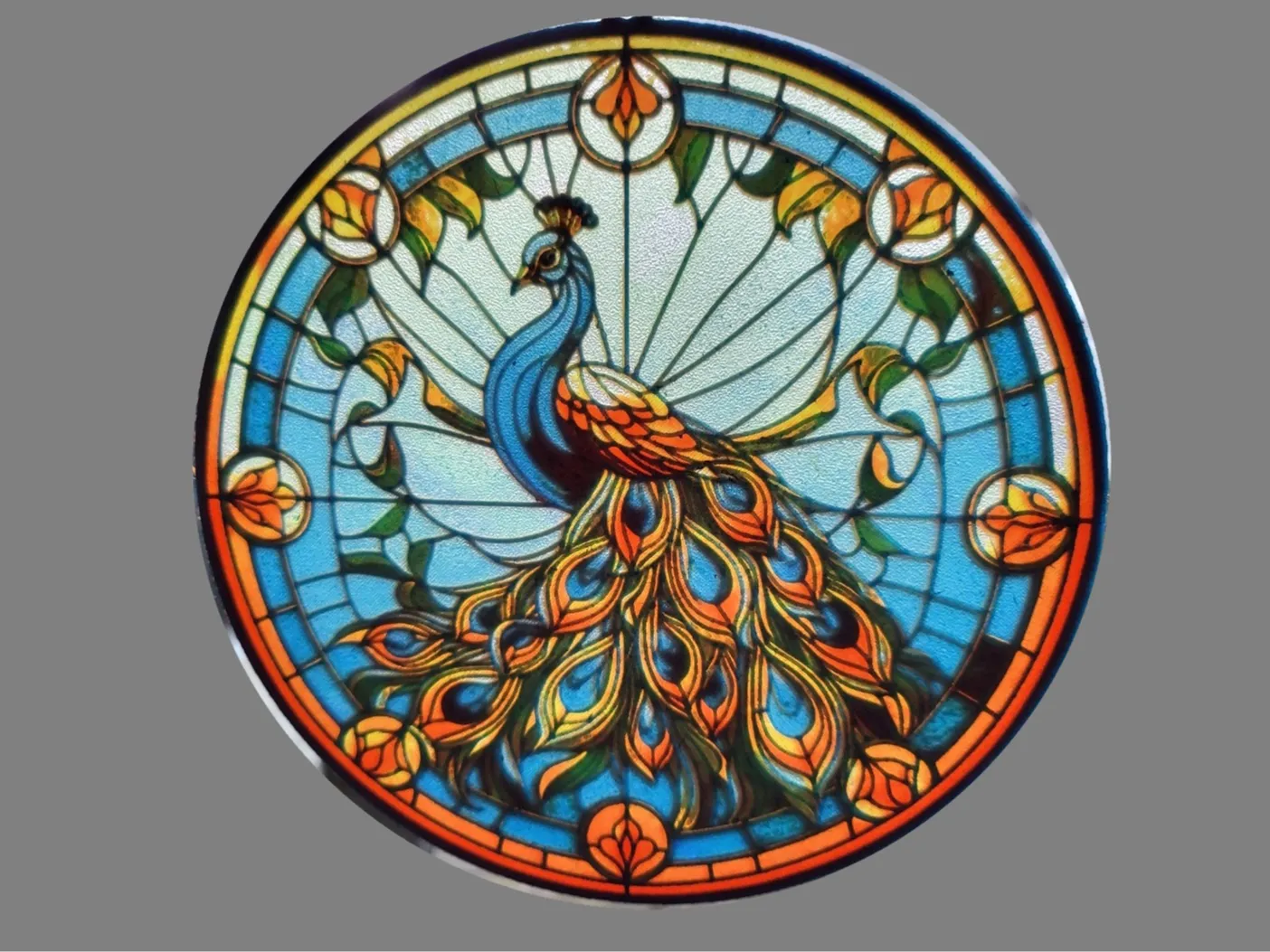 Stained Glass Peacock