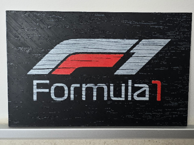 F1 Logo Hueforge