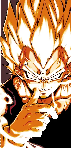 Vegeta Majin Vertical Format Hue Forge