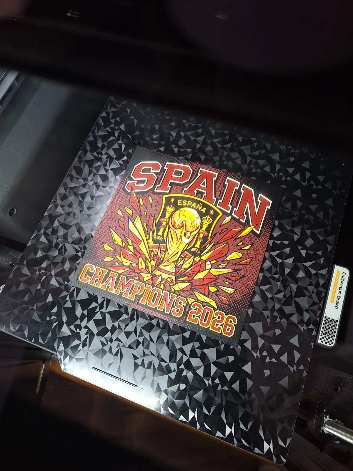 Spain WC Champions - Hueforge Wall Art