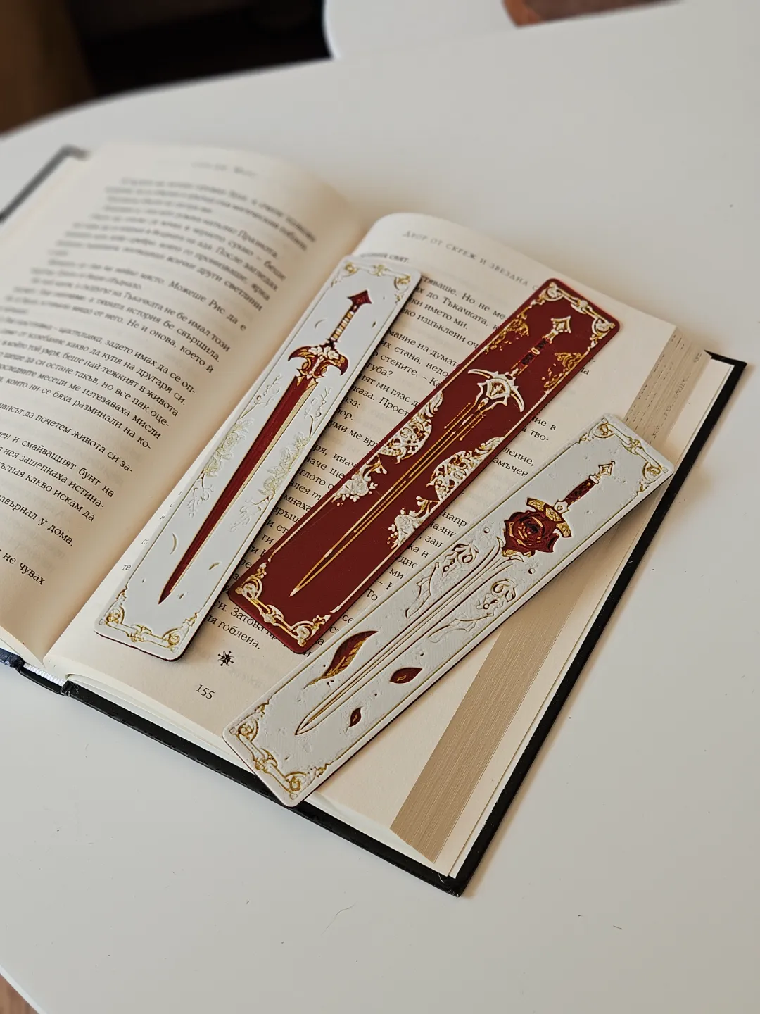 "Blade & Blossom" - Bookmarks Set