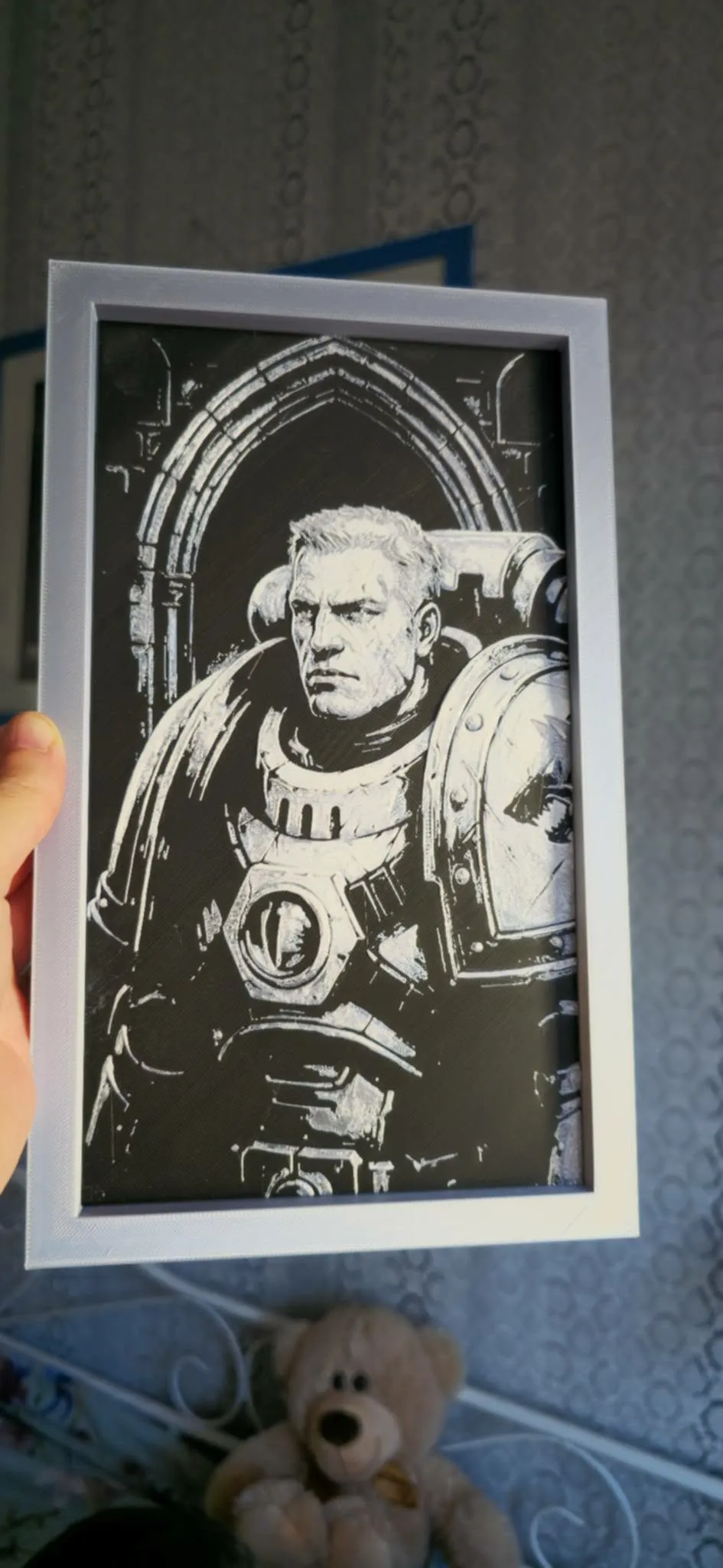 Space Marine Portrait - Garviel Loken HueForge 3D