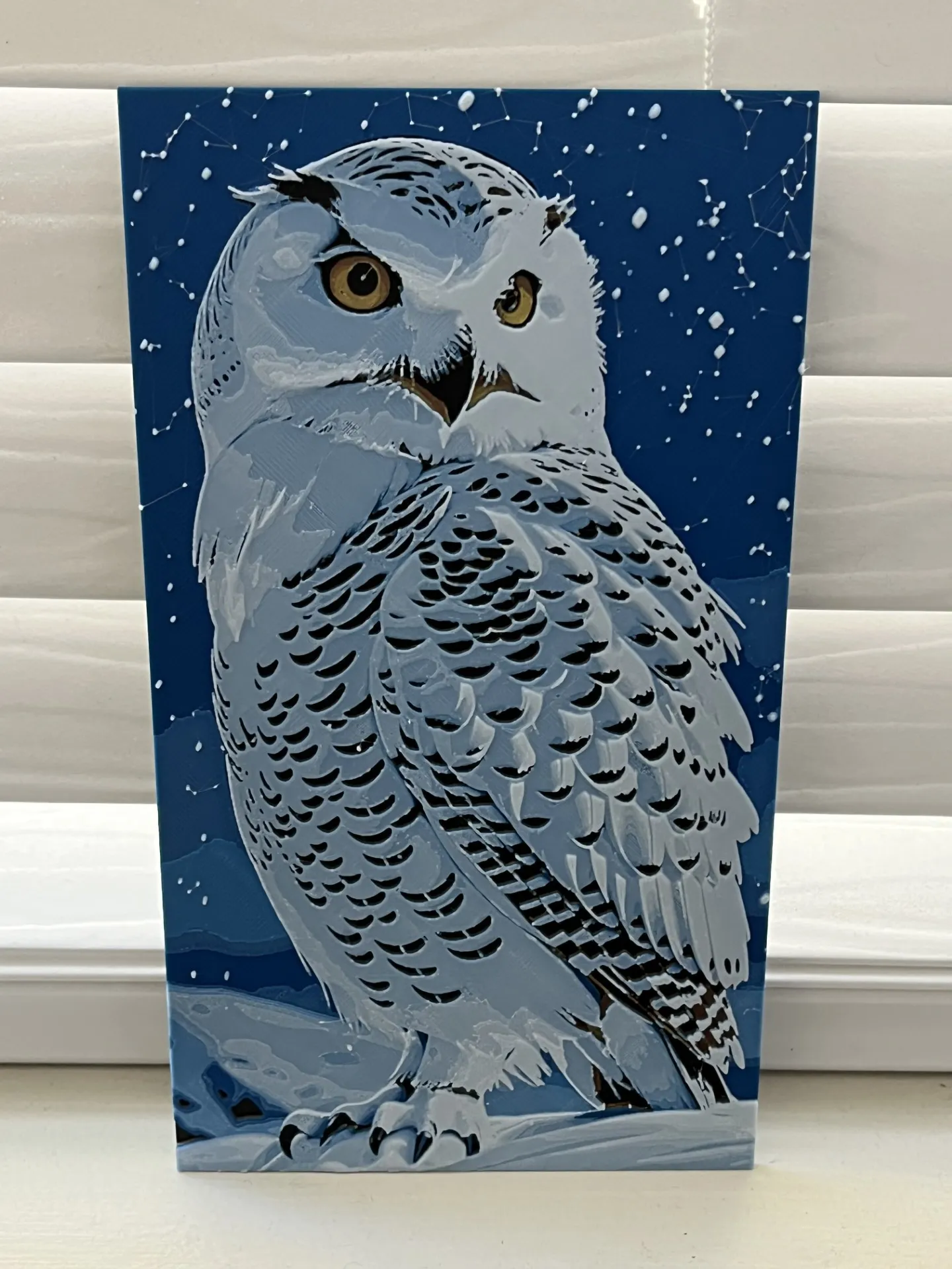 Animal Snowy Owl Hueforge