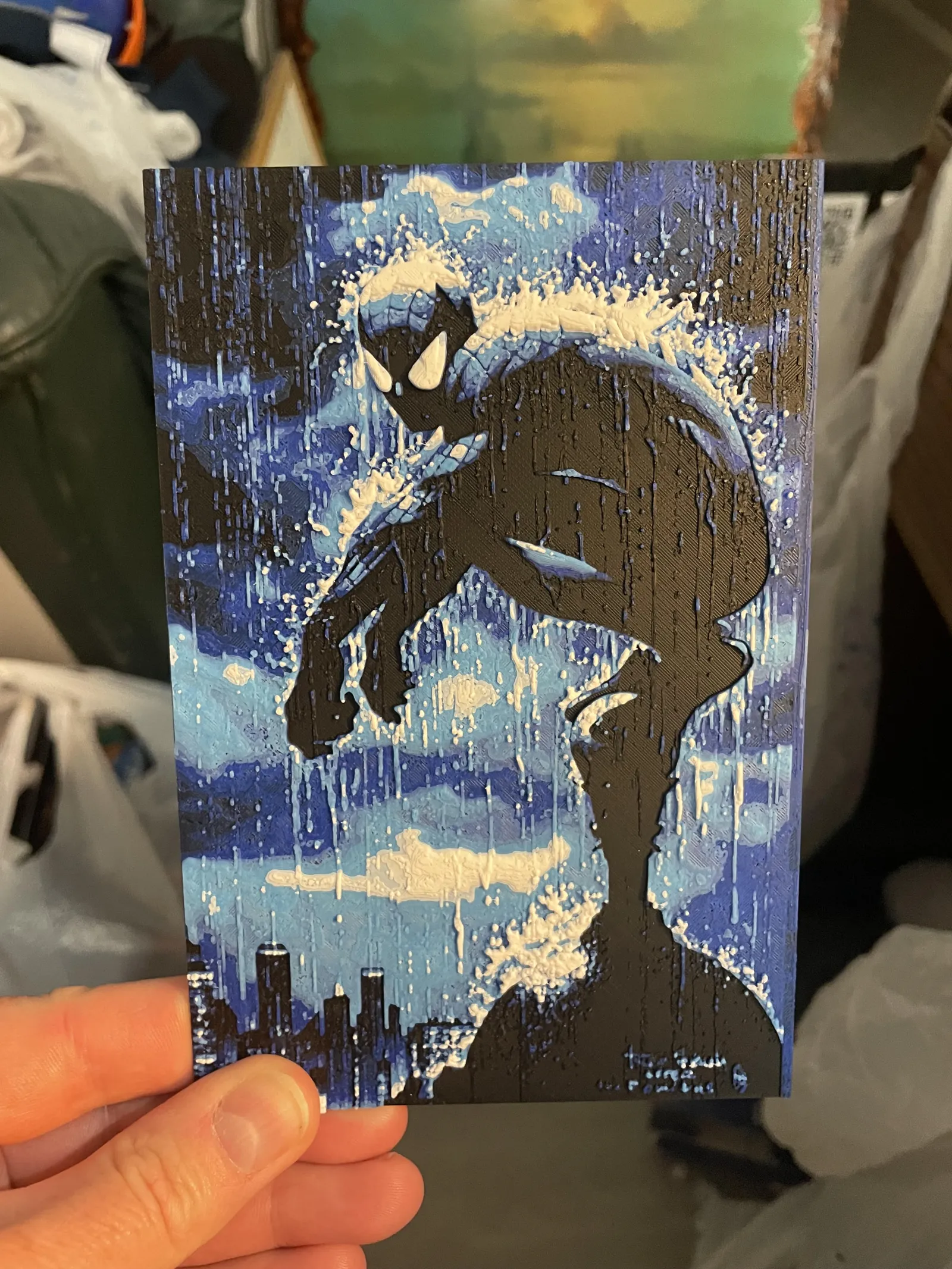 Spiderman in the Rain