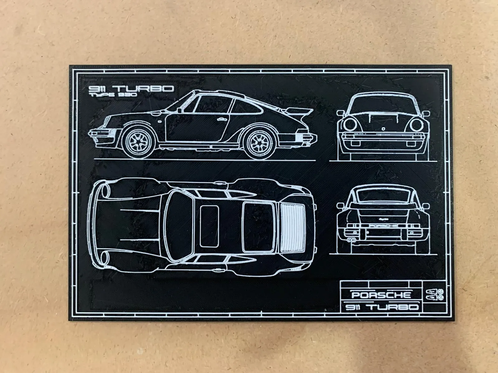 Hueforge - 911 Turbo Blueprint