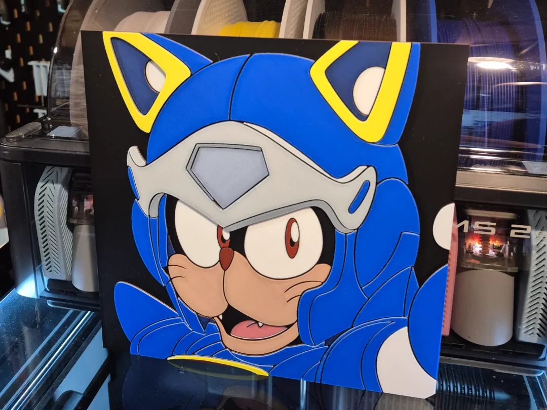 Guido Anchovy - Samurai Pizza Cats Hueforge