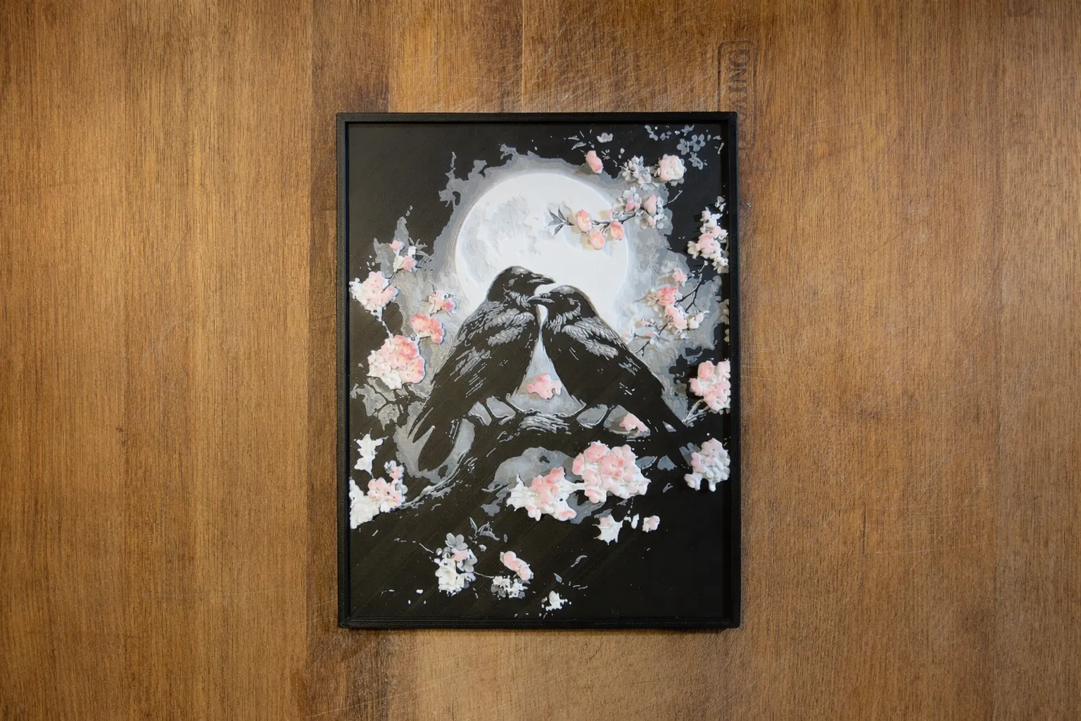 Moonlight Ravens Filament Painting