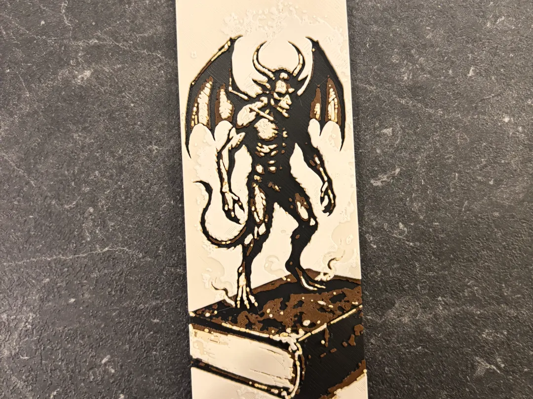 Demon Bookmark Hueforge