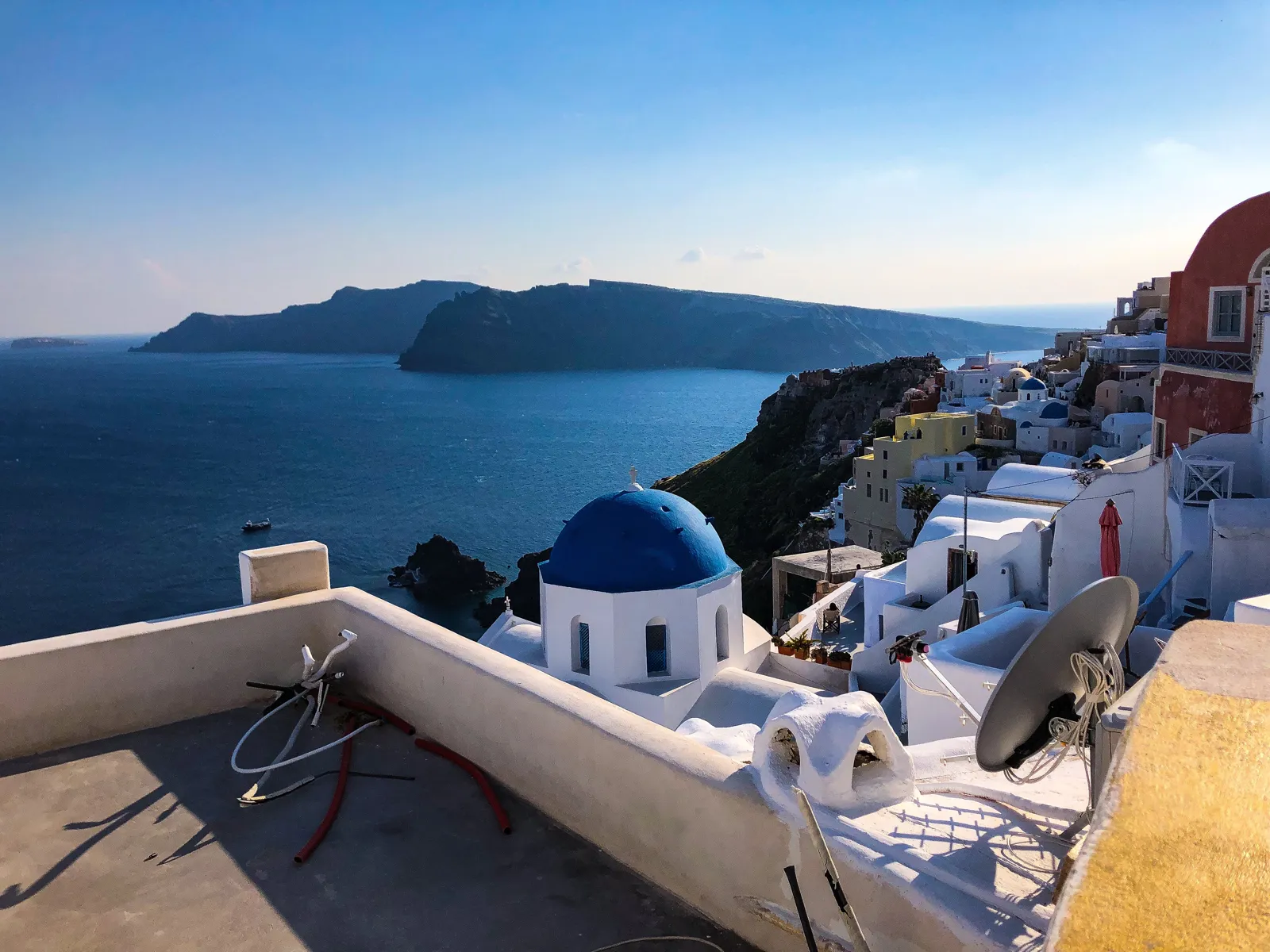 Santorini Greece HueForge Poster