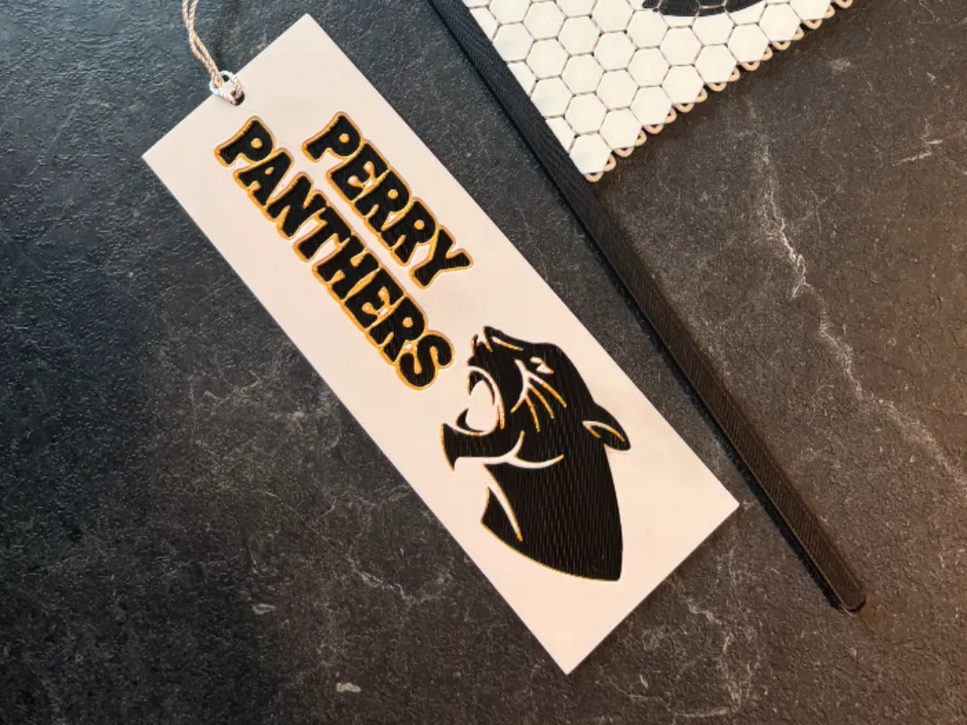 Perry Panther bookmark hueforge