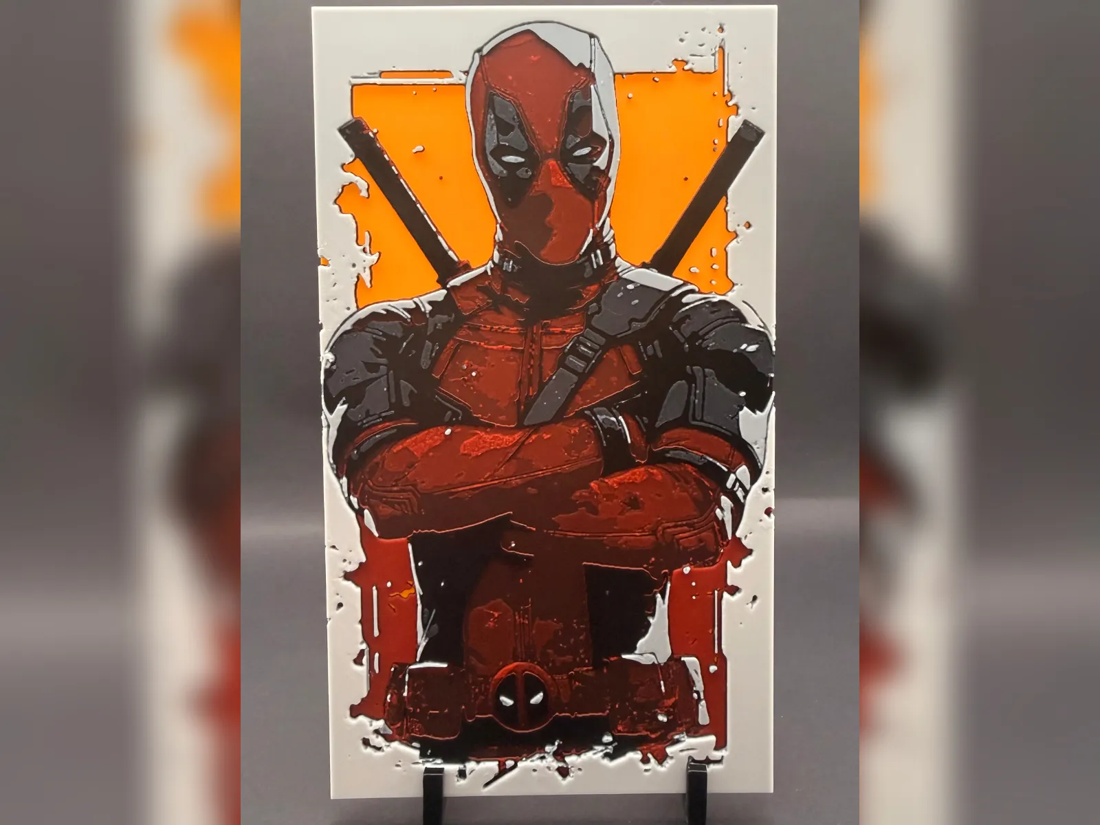 Deadpool: Armed and Unimpressed HueForge Print