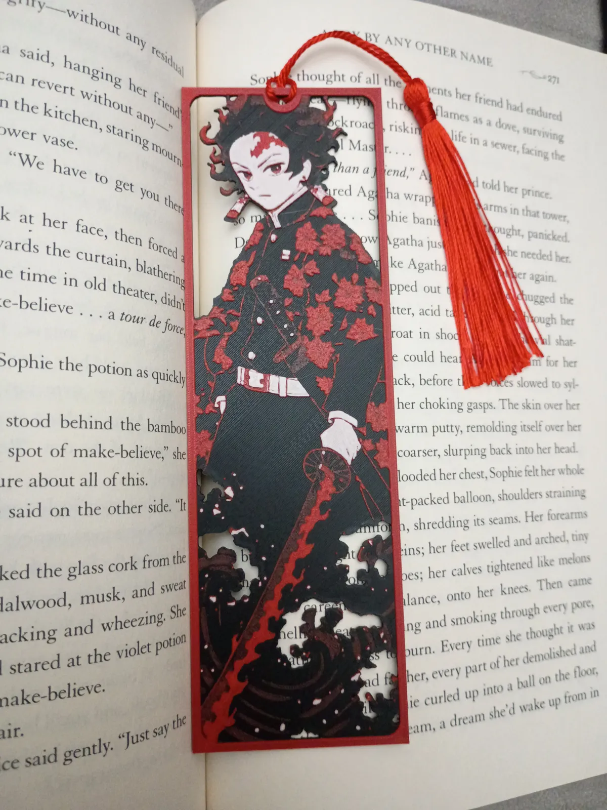 Tanjiro Framed Cutout, Demon Slayer Bookmark