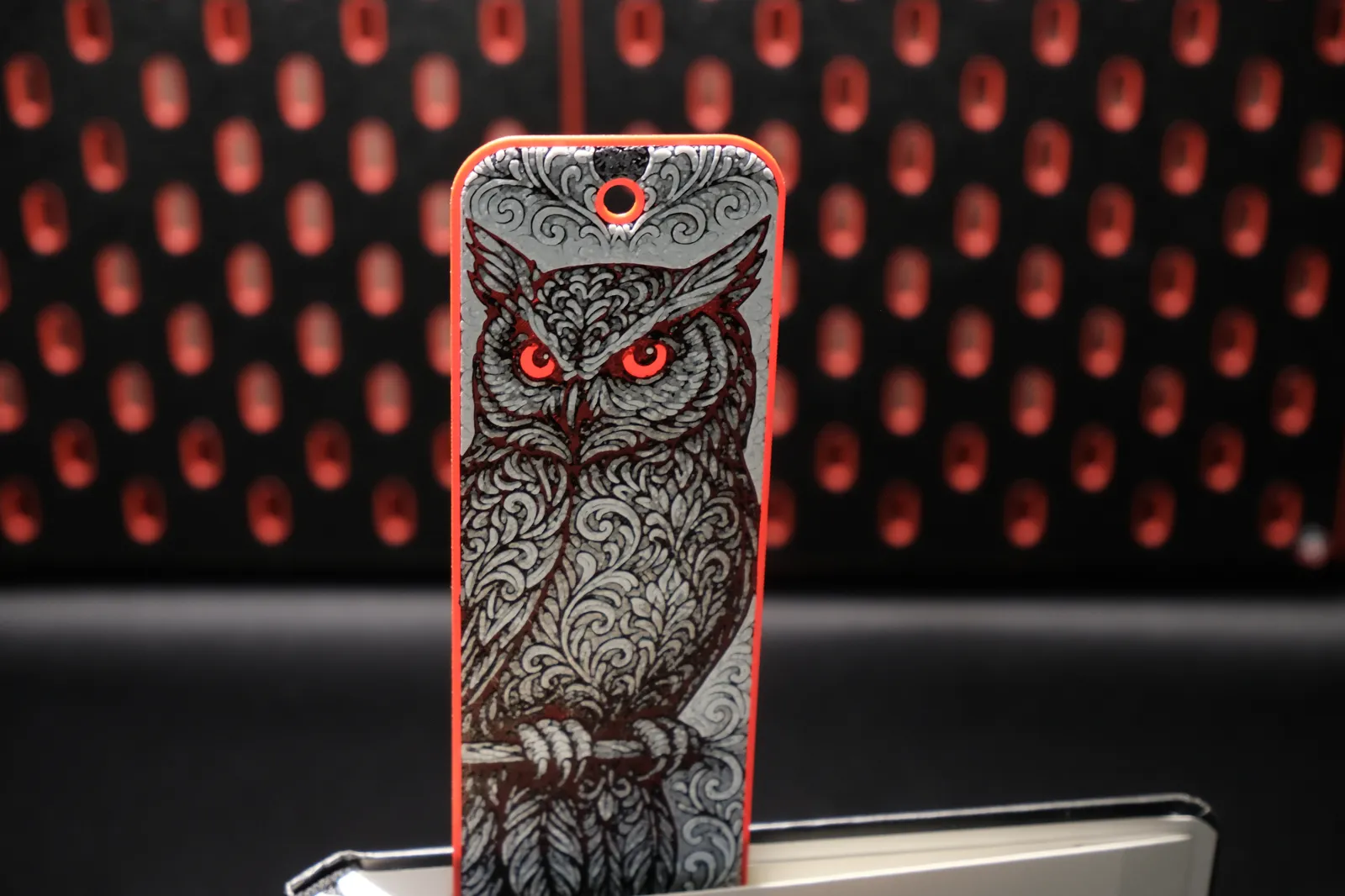Ornamental Owl - Hueforge Bookmark