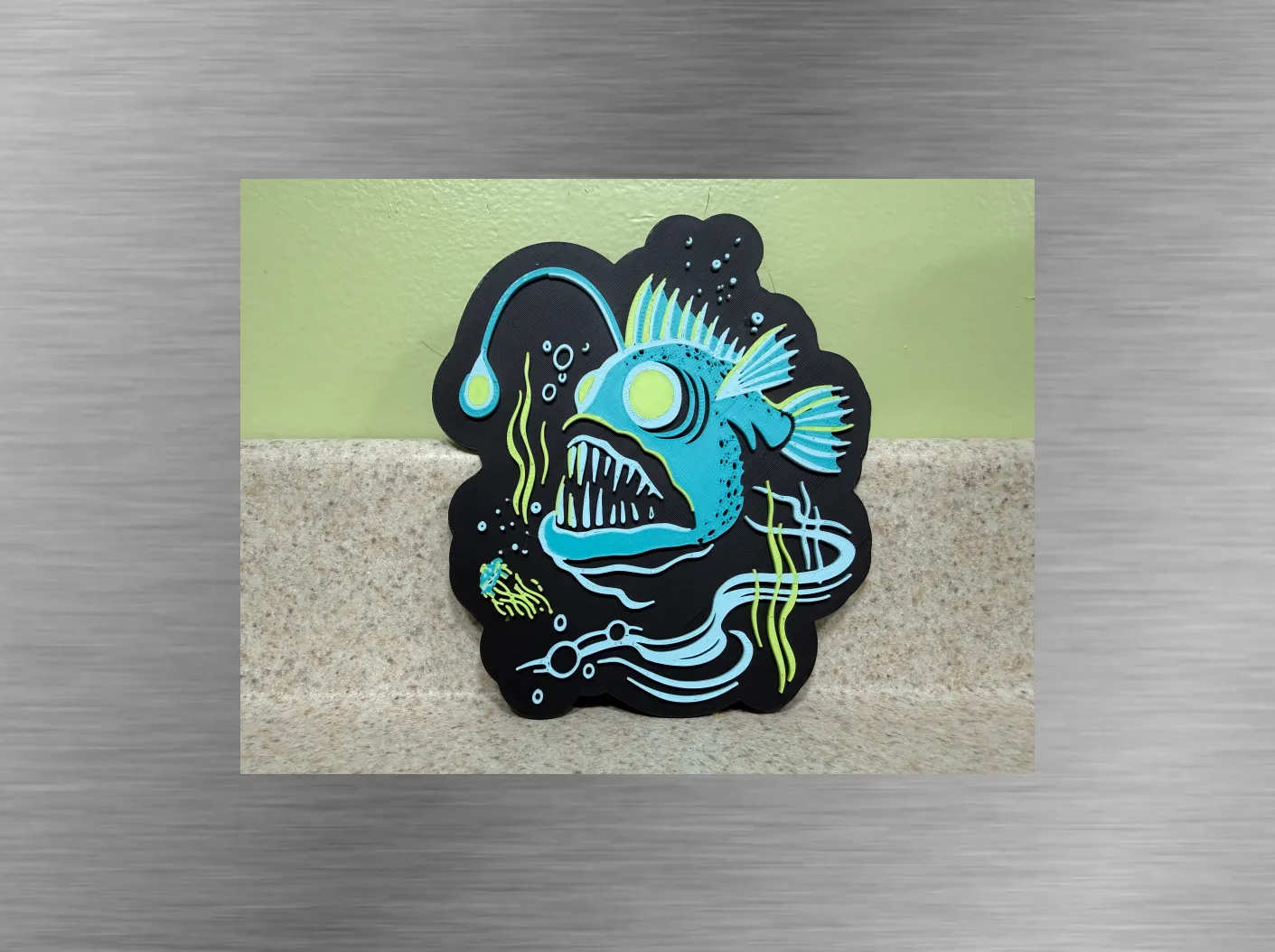 Angler Fish- Tiki Art- Cutout