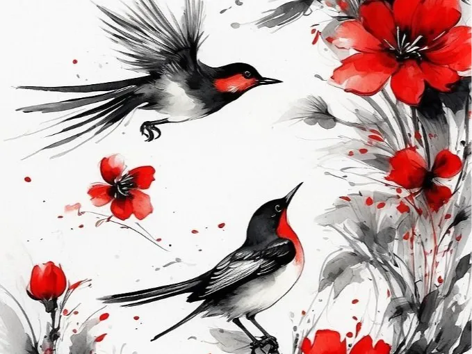 تابلو دیواری «Birds Hueforge»