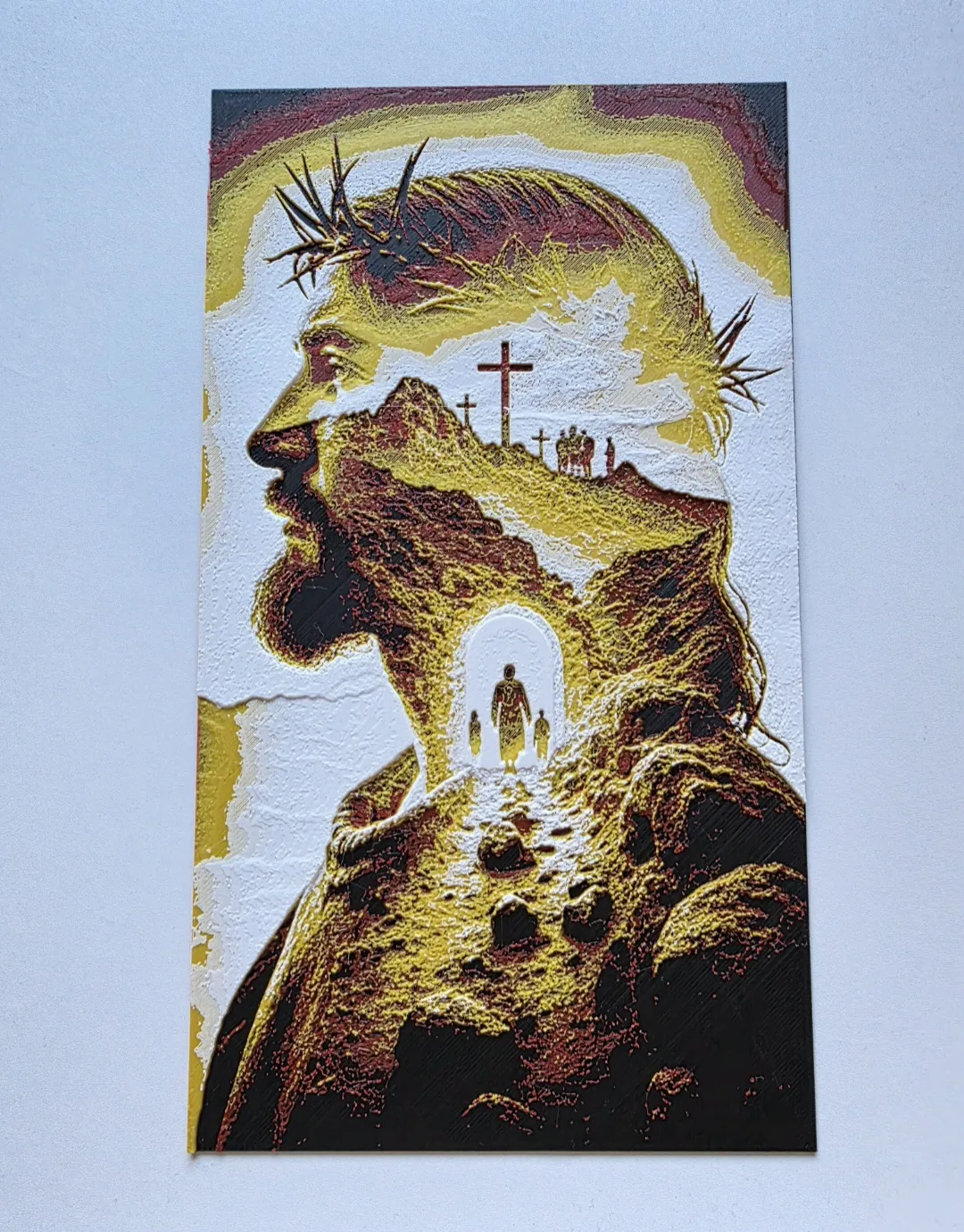 Jesus on Cross Hueforge
