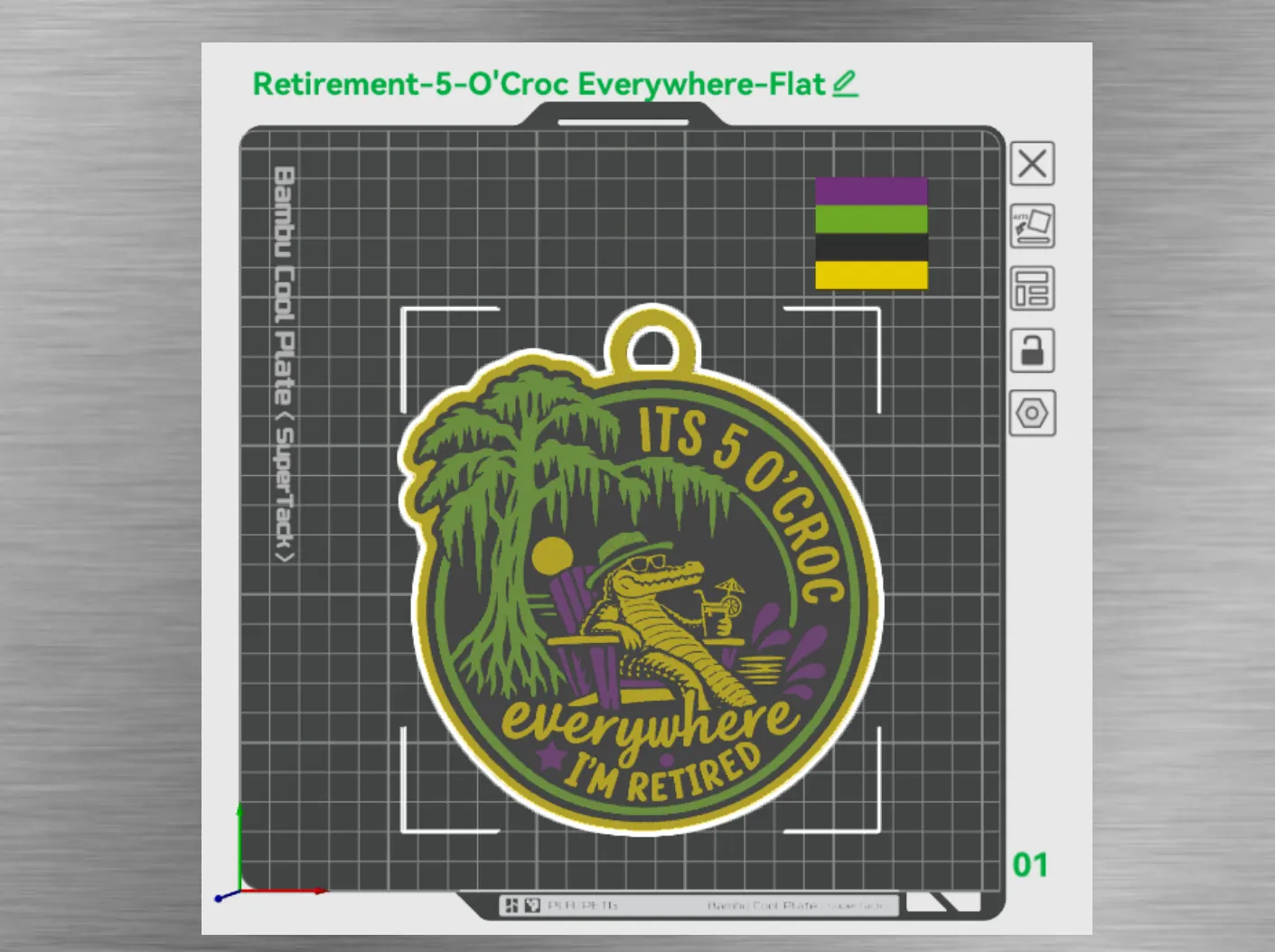 Retired-Its 5 O'Croc Everywhere Pendant