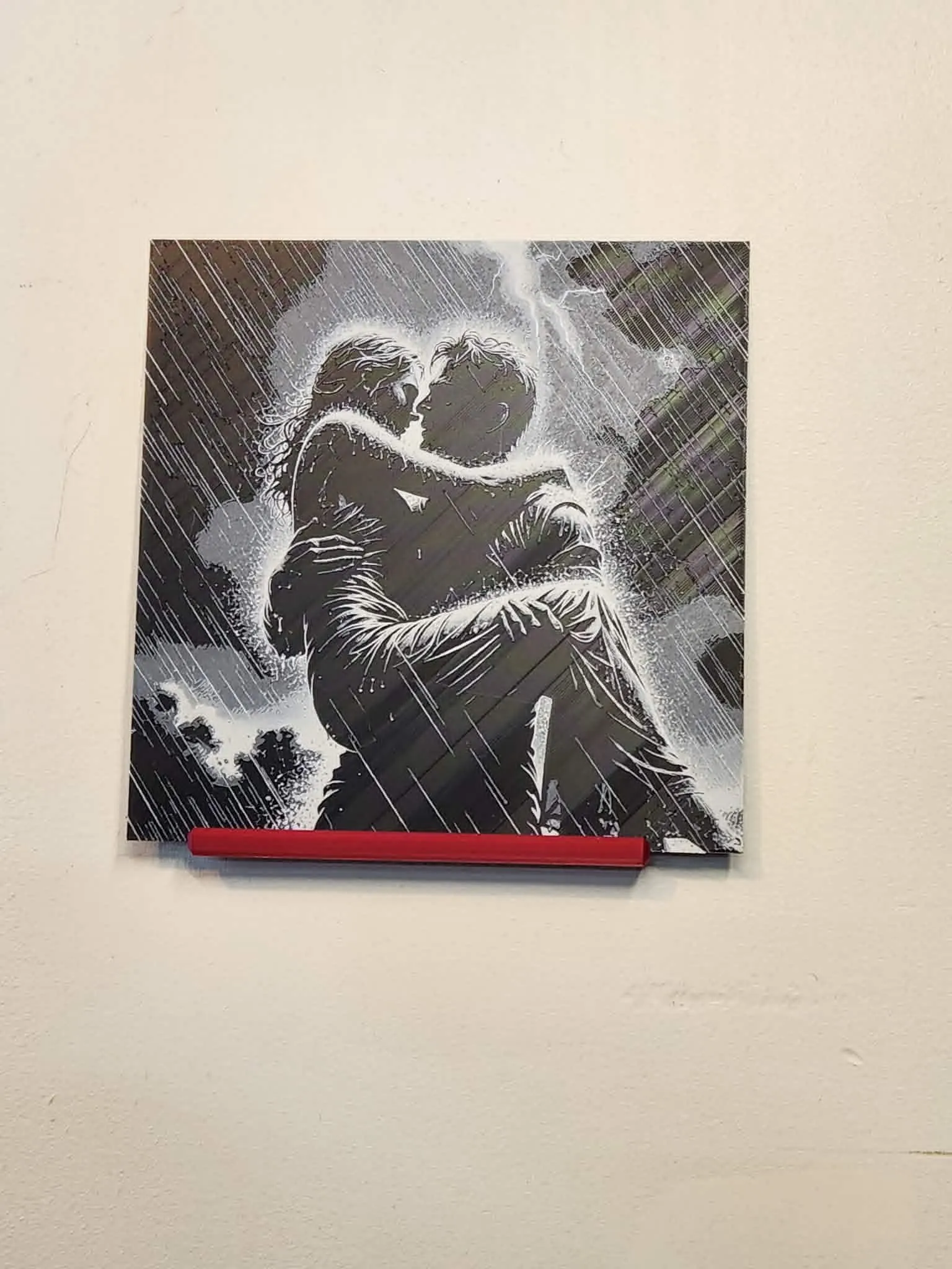 Hueforge - Passionate Kiss in Rain Storm