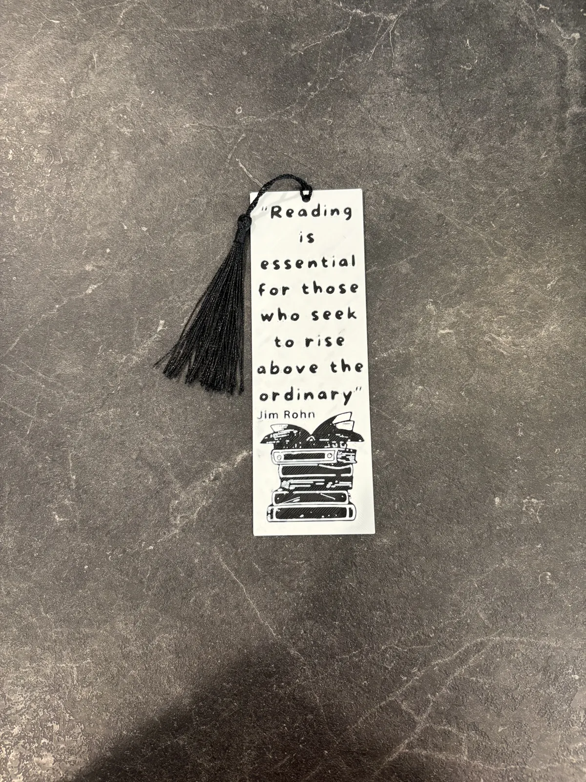 Reading rise above ordinary bookmark hueforge