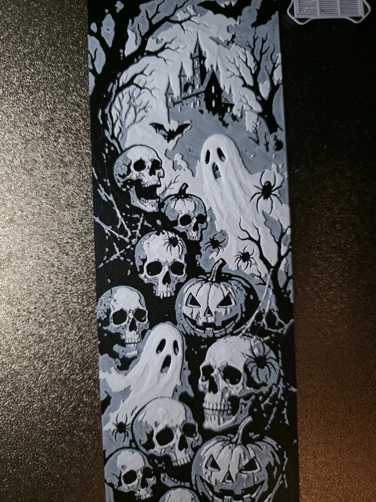 Halloween Skull Collage HueForge Bookmark