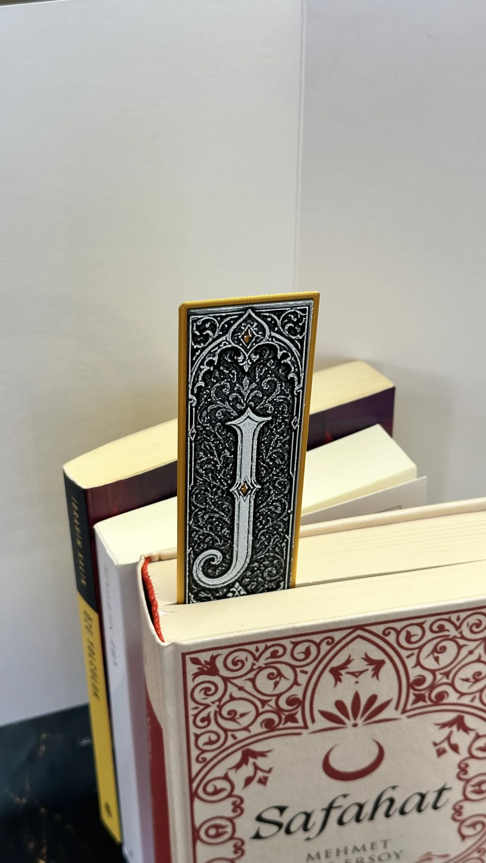 Gothic Letter J Bookmark - HueForge Alphabet