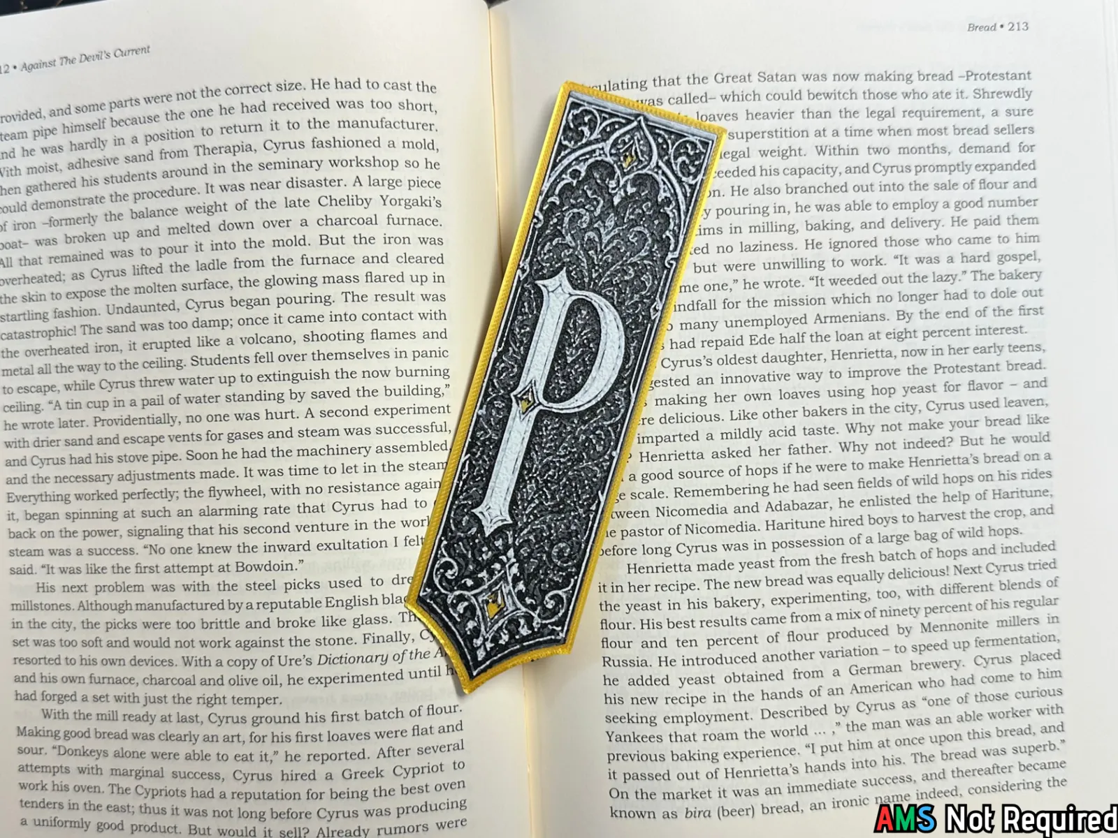 Gothic Letter P Bookmark - HueForge Alphabet