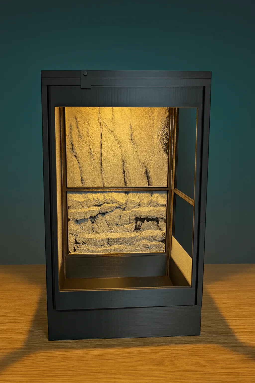DIY Terrarium 235x220x430mm mit HueForge Rückwand