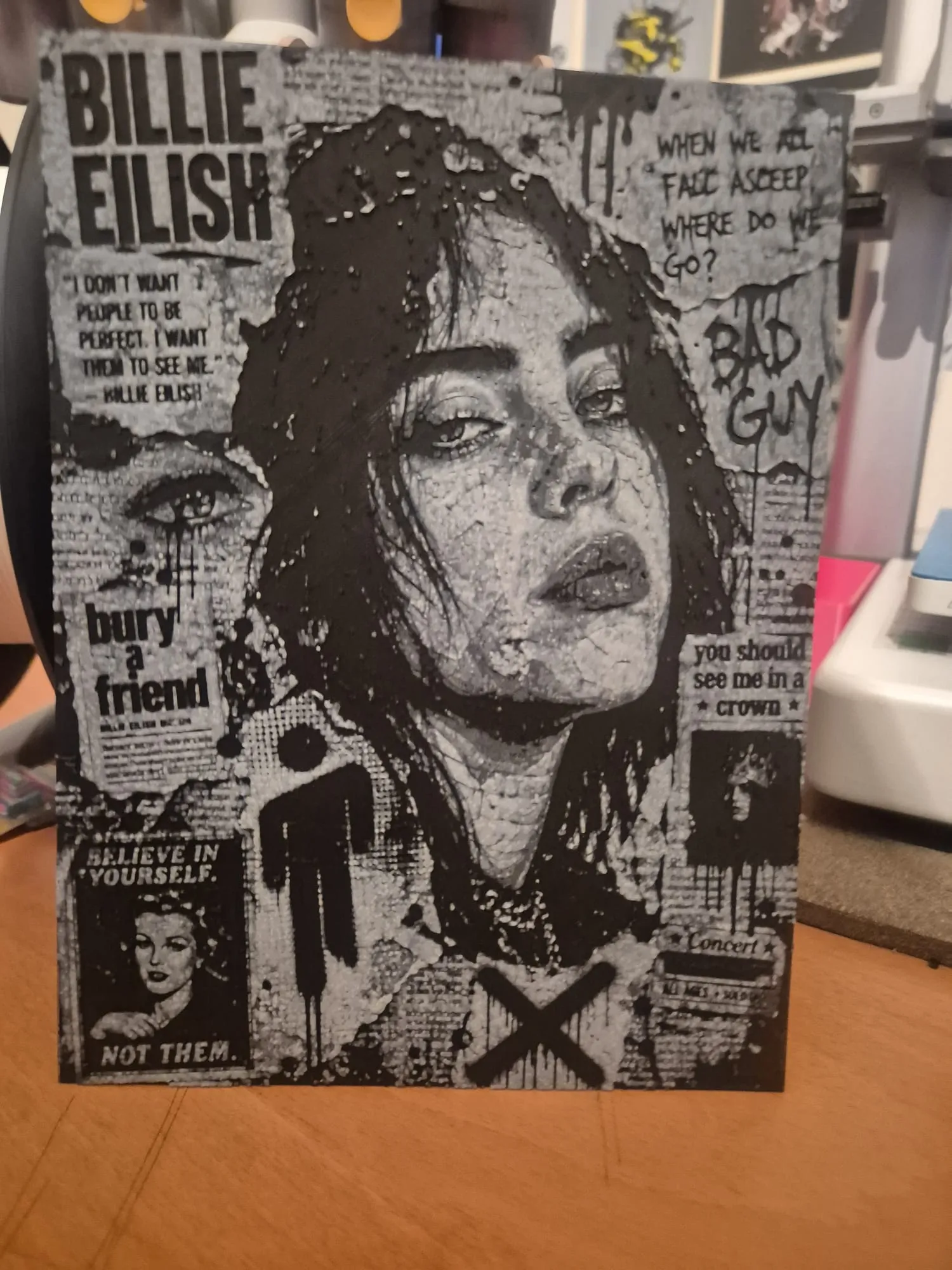 billie eilish newspaper