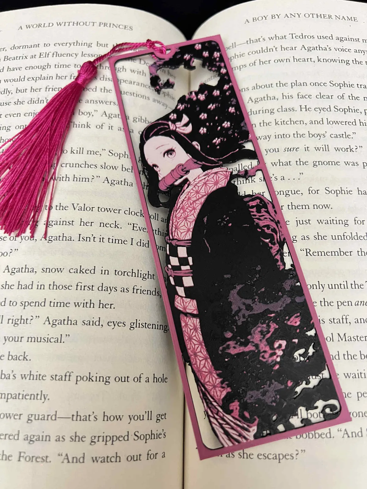Nezuko Framed Cutout, Demon Slayer Bookmark