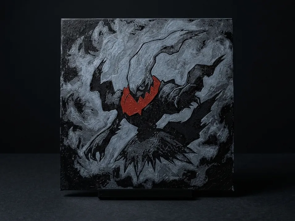 Darkrai 3 Colour - Hueforge Wall Art