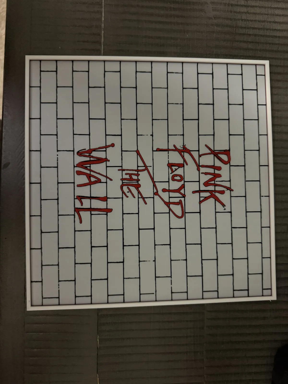 Pink Floyd The Wall album cover hueforge