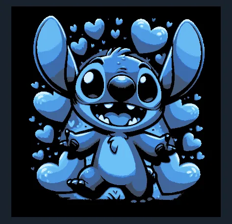 Stitch with Hearts - HueForge