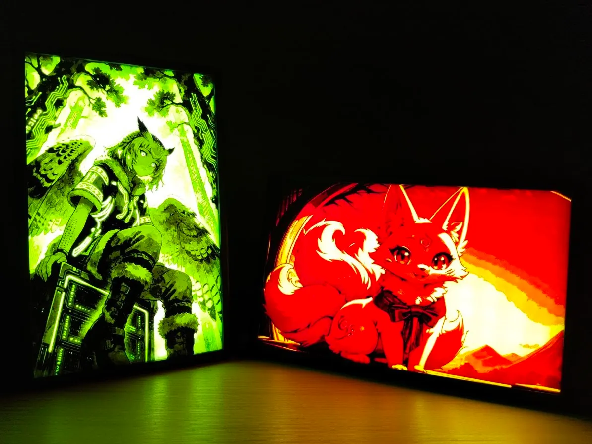 لایت‌باکس و تابلو نوری «Light frame for Hueforge / Lithophane arts»