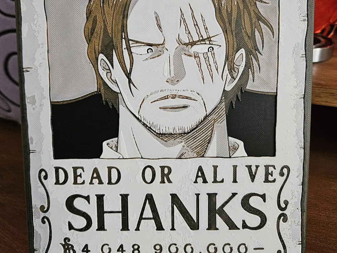One Piece wanted poster - Shanks