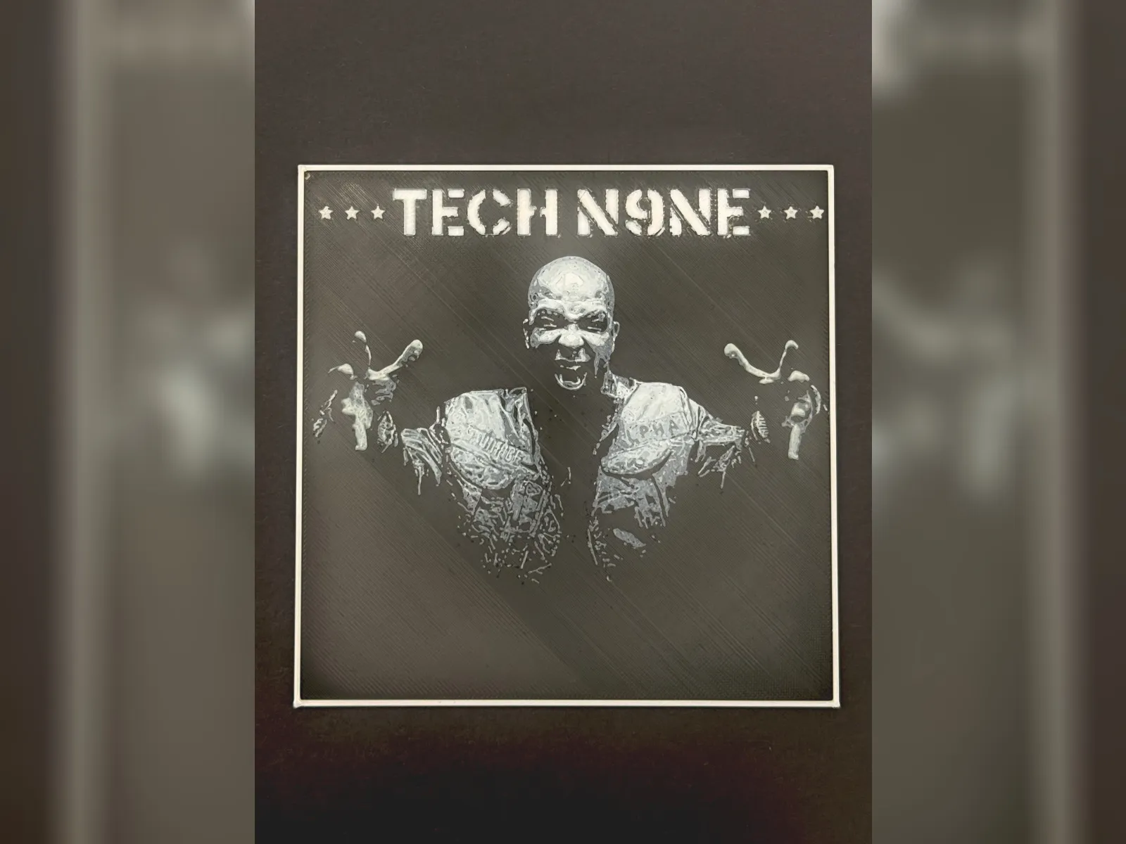 Tech N9ne Monochrome Portrait