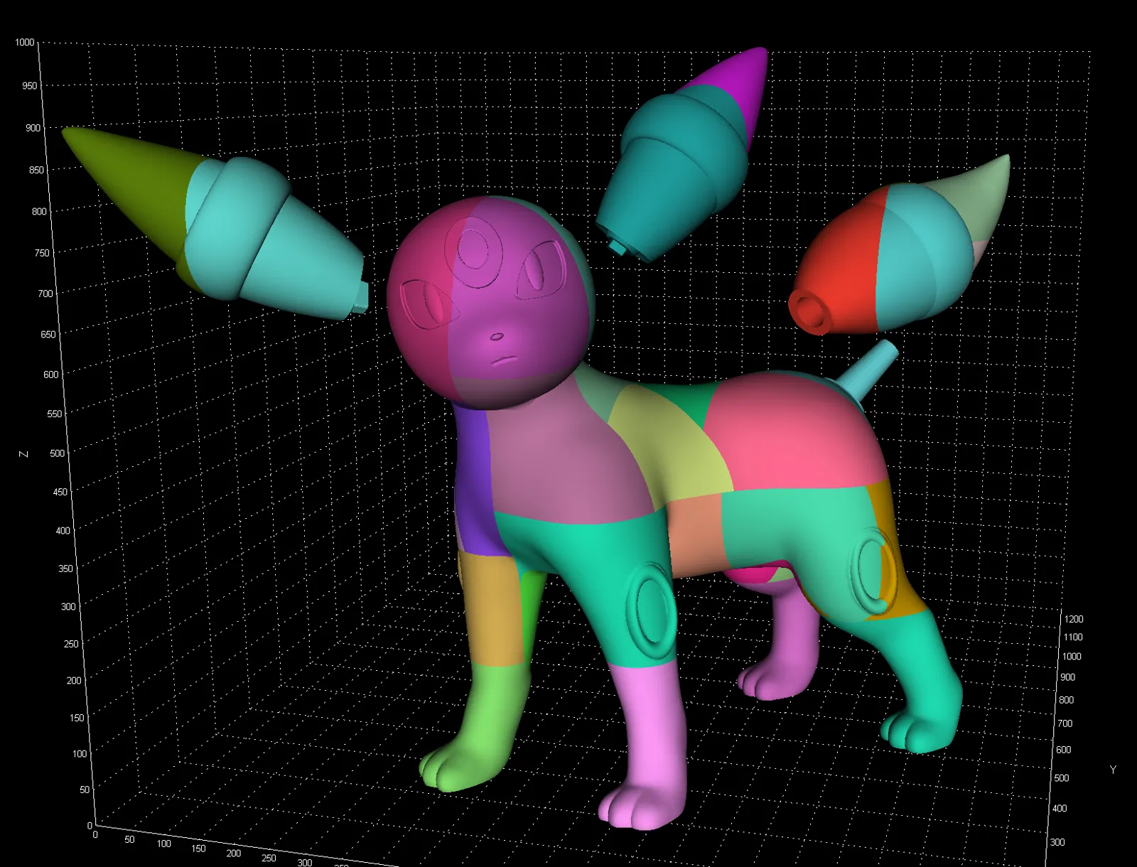 Life Size UMBREON Custom Made Pokémon Statue