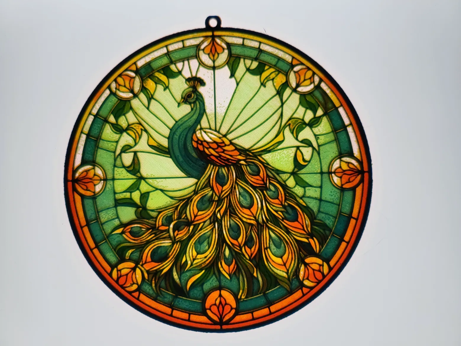 Stained Glass Peacock