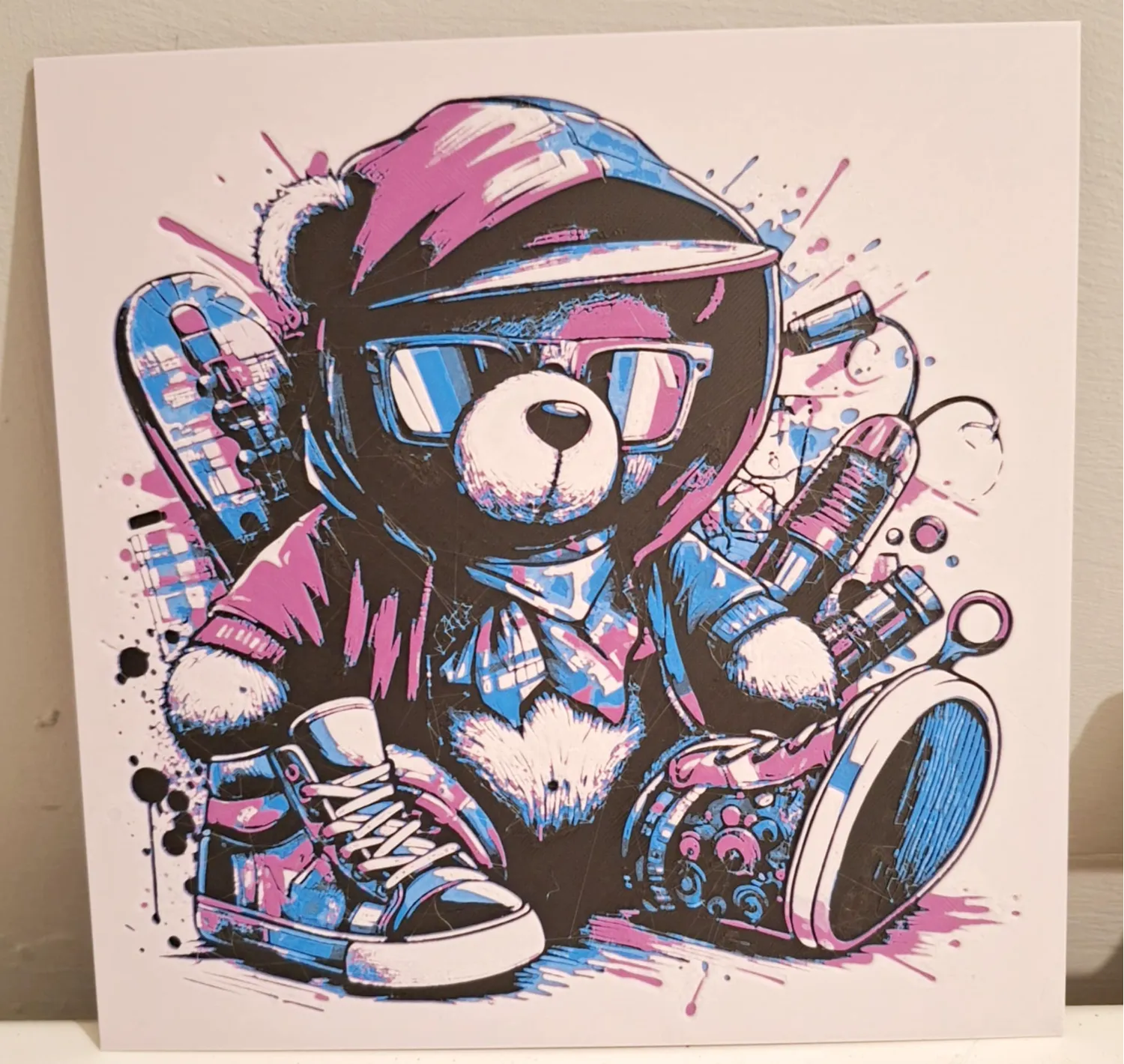 Urban Bear - 20x20cm hueforge