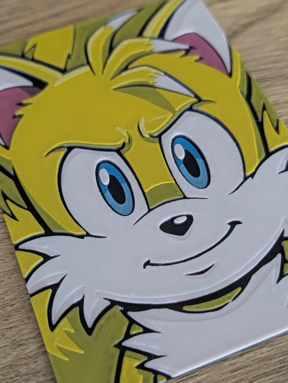 Sonic, Tails & Knuckles Hueforge & Frame