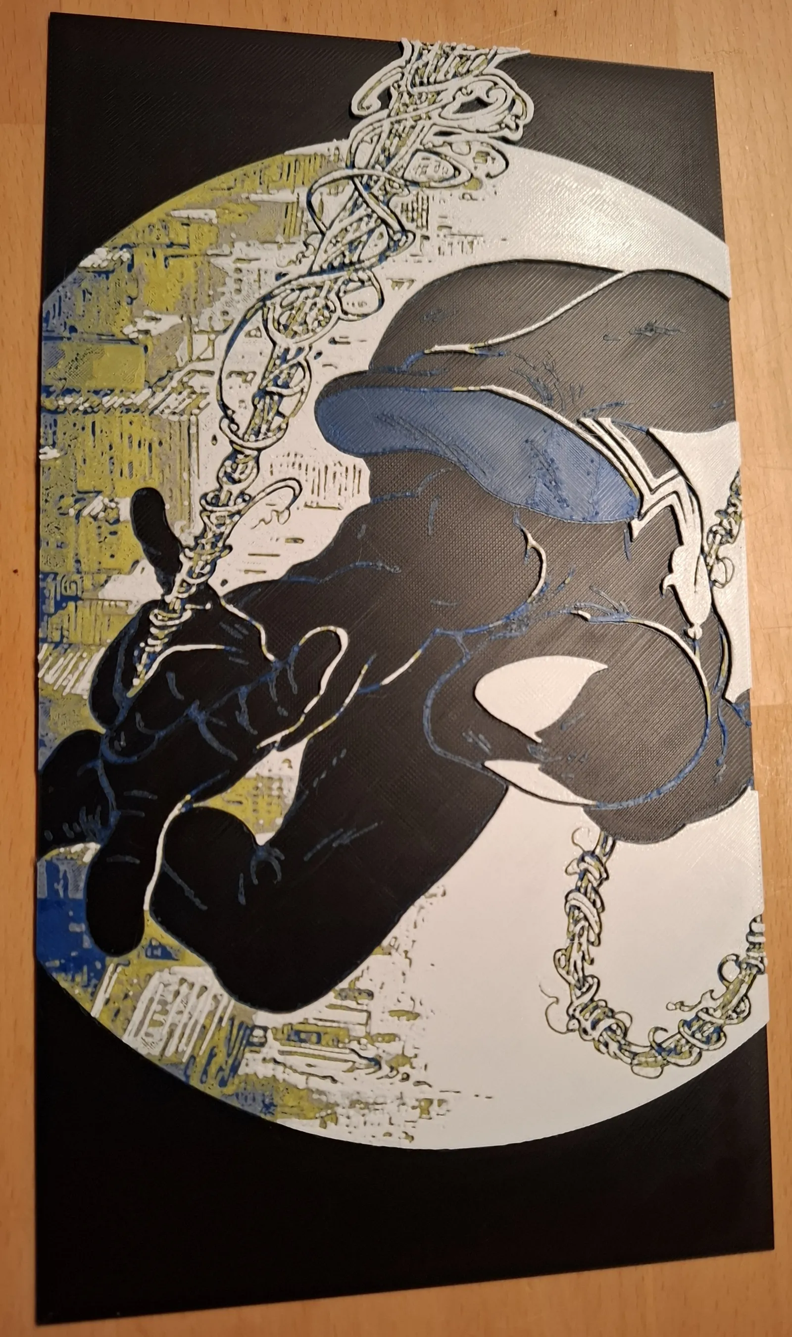 HueForge Spiderman Black Mcfarlane