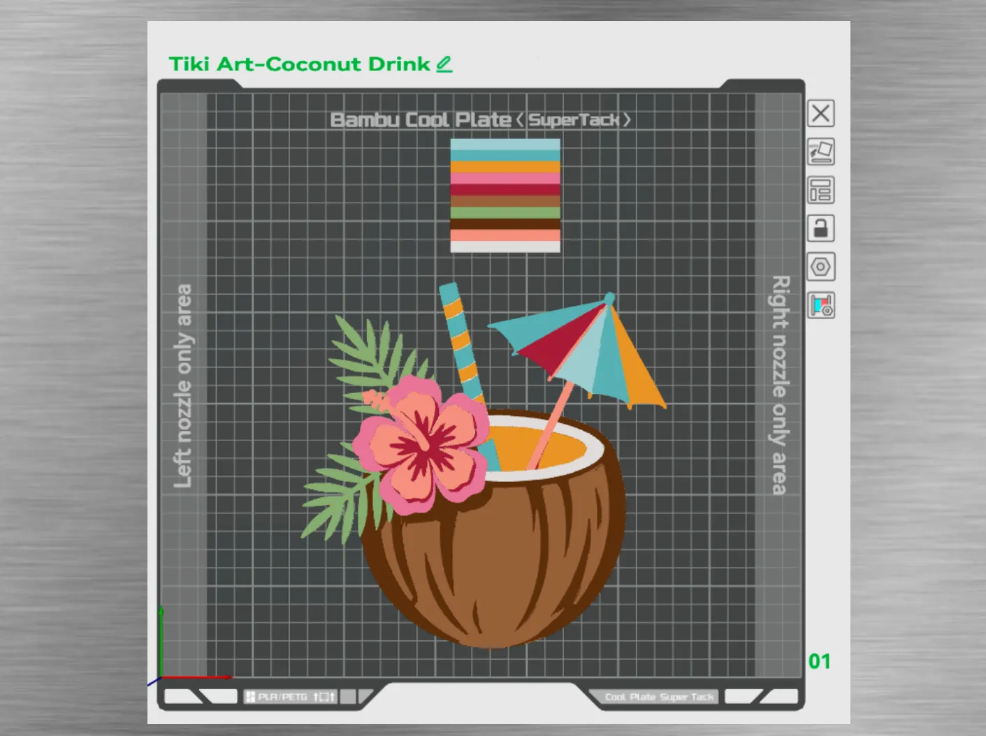Tiki Art-Coconut Drink
