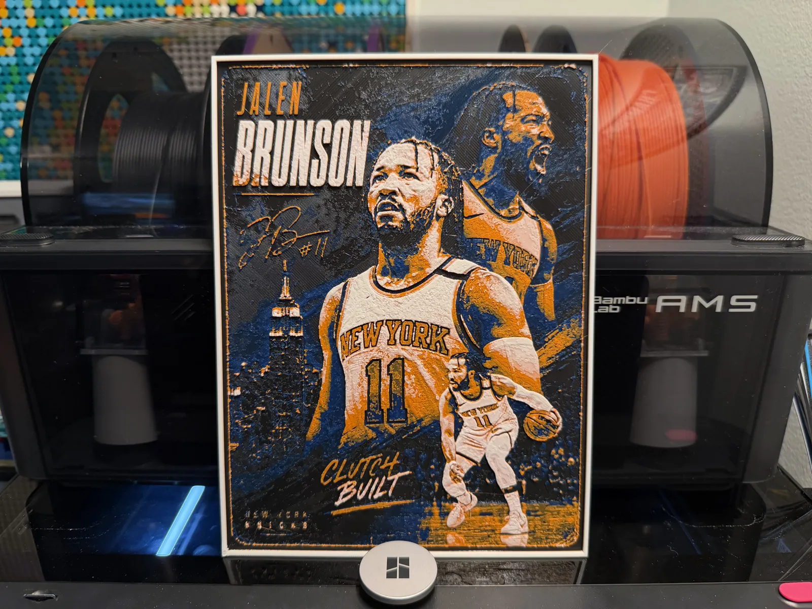 Knicks - Jalen Brunson Player Card HueForge
